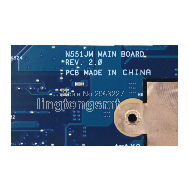 Плата + N551JW G551JW материнская плата для ноутбука For Asus G551JM N551J N551JM Тест 100% ok GTX960M 4 Гб i7