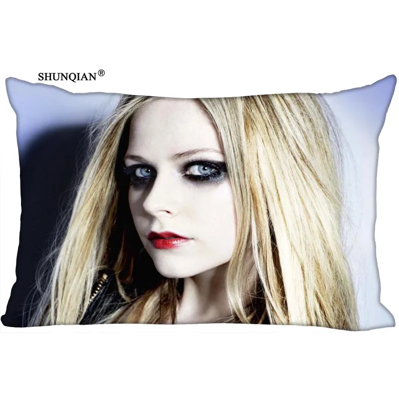 

Custom Avril Lavigne Printed Pillowcase Home Living room cushion Rectangular Silk Pillowcase Two Sides More size
