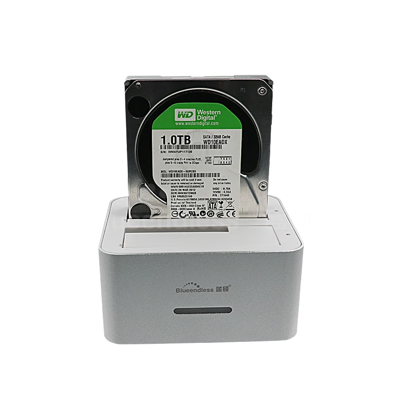 3pcslot 2 bay docking station hdd ssd 2.5''  (6)