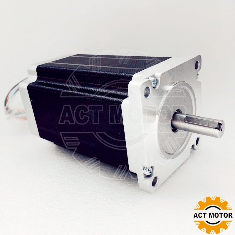 

ACT 1PC Nema34 StepperMotor 34HS5460D12.7L34J5-1 1700oz-in 151mm 6A High Current&Low Inductance Engraving CNC US CA DE UK Free
