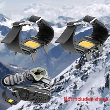 4 зубные скобы, накладка против скольжения на льду, Уличная обувь, скалолазание, тяговые шипы, Пешие прогулки, противоскользящие