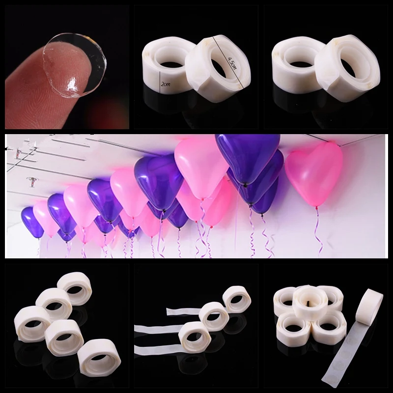 

1 Volumes 100pcs/lot Balloons Glue Point Foil latex balloon fix gum air balls inflatable toys wedding party birthday decorantion