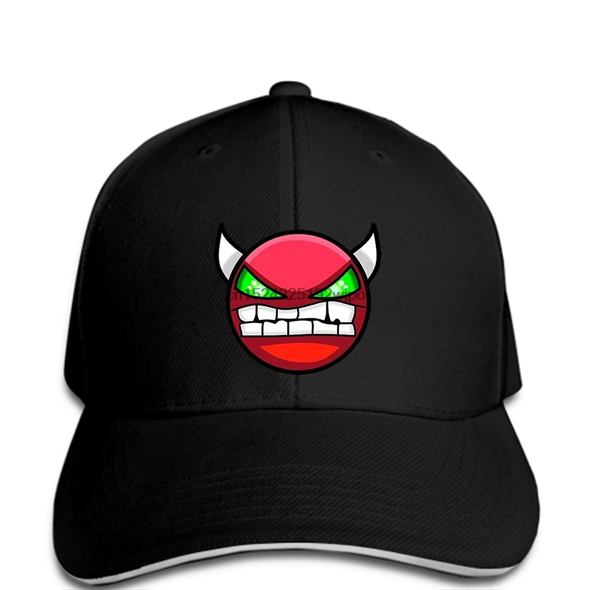 

Men's Demon Geometry Dash Icon Emoji Fashion Design Baseball cap