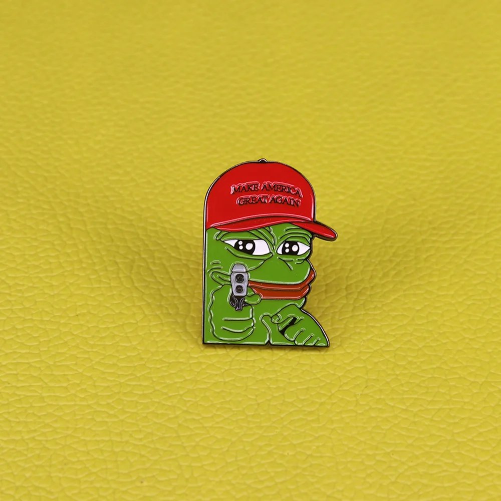 

Funny Donald Trump Make America Great Again Theme Soft Enamel Pin Badge Trump 2020 Best man gift Brooch