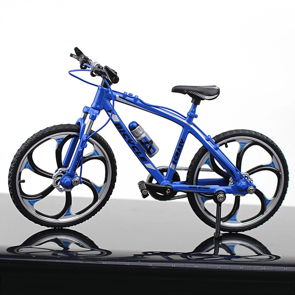 1:10 Scale Metal Alloy Diecast Bike Model Blue Foldable Handicraft Bicycle Toy for Kids Gift Collection Home Decor 1:10 Scale Metal Alloy Diecast Bike Model Blue Foldable Handicraft Bicycle Toy for Kids Gift Collection Home Decor