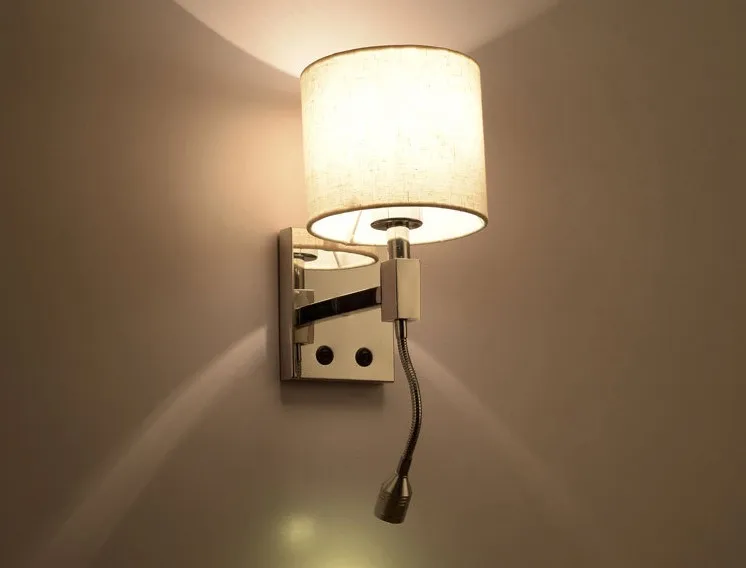Lampada da parete comodino luci di lettura acquista a poco prezzo ... Luci da parete