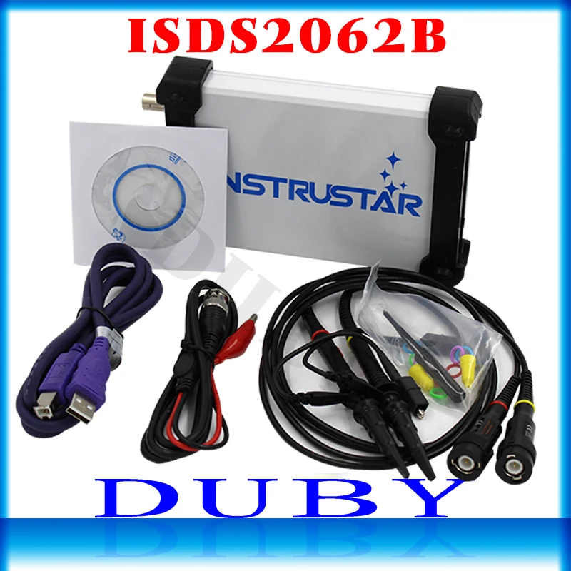ISDS2062B виртуальный ПК USB осциллограф DDS сигнал 2CH 20 МГц полоса пропускания 60MSa / s 12bit