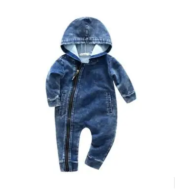 Kimocat/ высокое качество Весна и осень Lucky № 7 Мода для новорожденных Детский комбинезон с длинными рукавами с персонажами из мультфильмов для маленьких мальчиков, детская одежда - Цвет: HY356 Blue