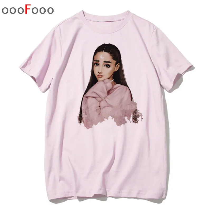 Женская футболка в стиле Харадзюку Ariana Grande Корейском kawaii ulzzang 2019|Футболки| |