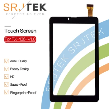 

Srjtek 184*110mm For FX-136-V1.0 FX 136 V1.0 Touch Screen Digitizer Glass Sensor Panel Touchscreen Replacement with Adhesive