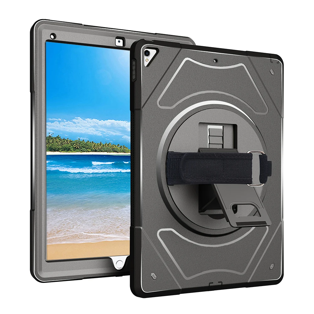 Miesherk for iPad Pro 12.9 360 Degree Rotating with Pencil Holder Adjustable Handle Strap for ipad A1671 A1670 A1652 A1584 Miesherk for iPad Pro 12.9 360 Degree Rotating with Pencil Holder Adjustable Handle Strap for ipad A1671 A1670 A1652 A1584