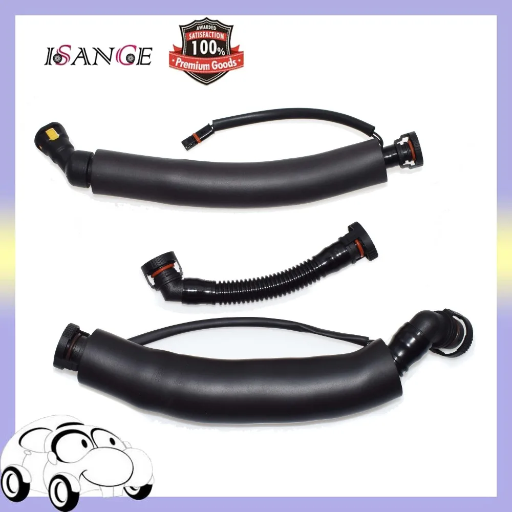ISANCE Set Crankcase Breather Vent Hoses For BMW E60 E90 2006 325 330
