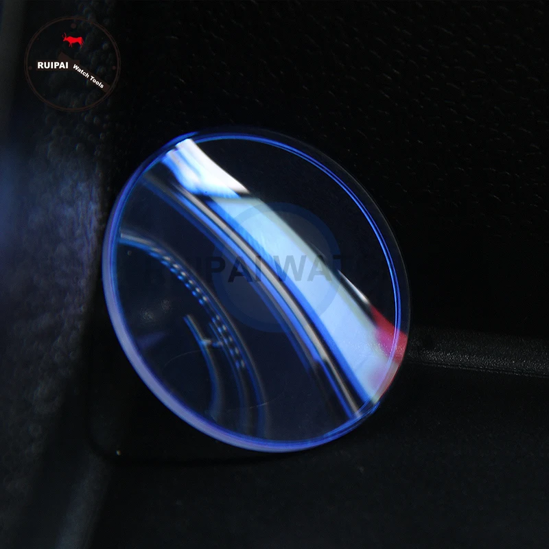Blue Light Coated Watch Glass 2.0mm Thickness Double Dome Concave Mineral Watch Glass Replacement Watches Parts afbeelding