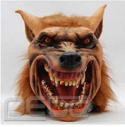 

Halloween Latex Silicone Mask Creepy Wolf Head Animal Mask Horror Werewolf Masks for Halloween Cosplay Costume Adult Party Masks