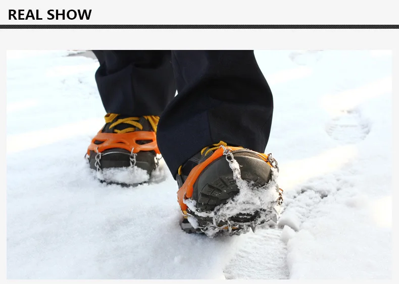 Garras antiderrapantes crampons de gelo 8 dentes