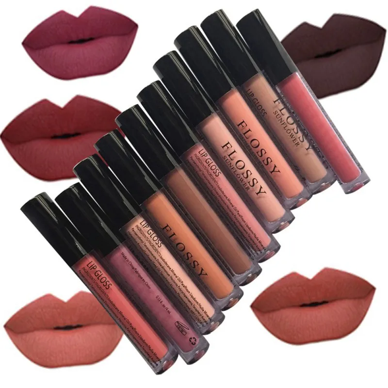 2018 New Women Makeup Waterproof Batom Tint Lip Gloss Red...