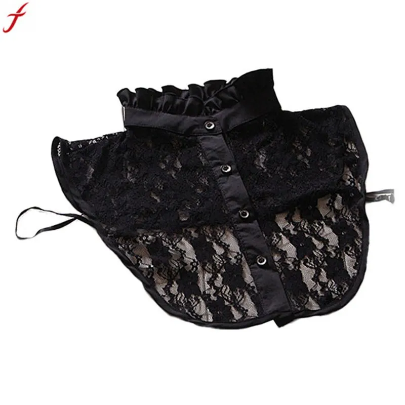 

Hot! Women Lace Hook Flower Vintage Fake Shirt Collar Choker Collar Blouse For Women