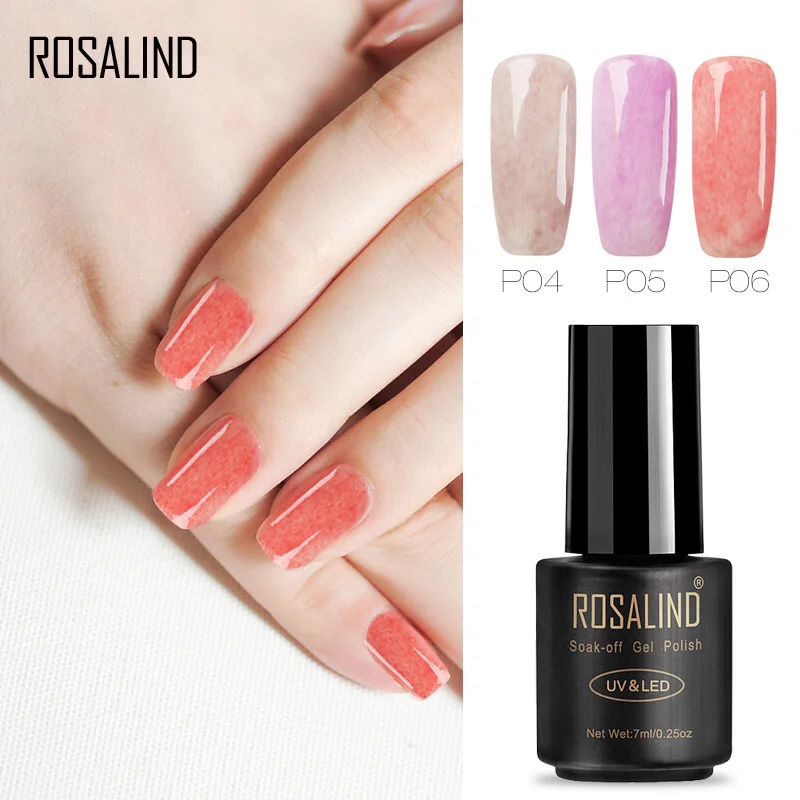 ROSALIND 7 мл Лак для ногтей искусственный мех эффект P01 26 гель лак УФ светодиодный