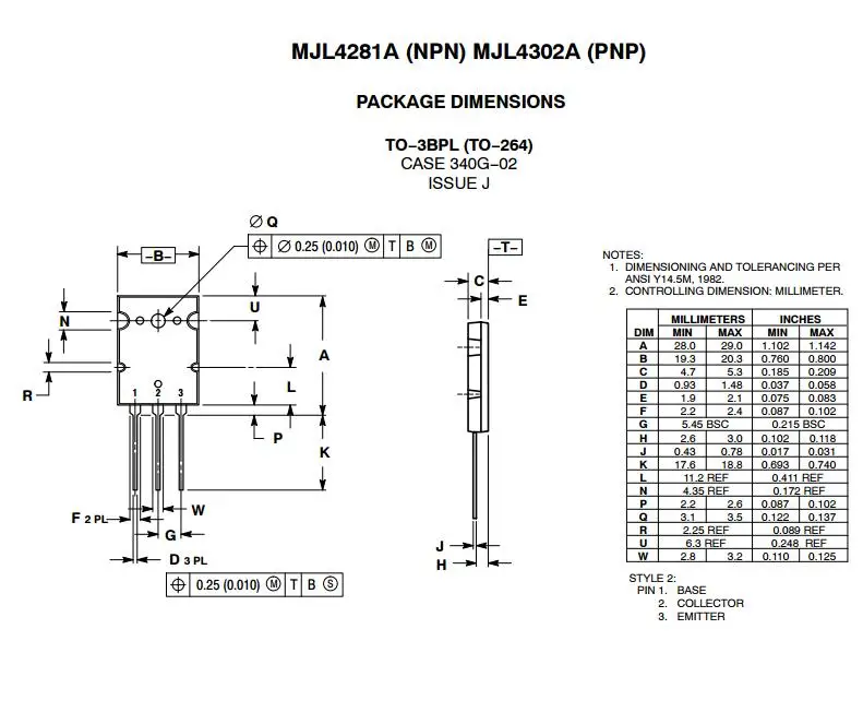 2 шт.(ВКЛ) высокой мощности генераторная лампа king MJL4281A MJL4302A(прецизионного сопряжения