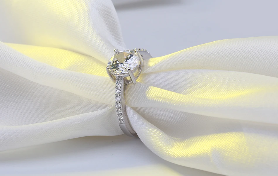 ORSA JEWELS Настоящее 925 пробы Серебряное женское кольцо AAA блестящее кубическое циркониевое зубчатое женское роскошное свадебное кольцо ювелирное изделие SR56