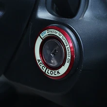Dewtreetali Luminous ignition switch decoration modified keyhole Ignition Switch cover for Chevrolet Cruze/For Buick REGAL GT/XT