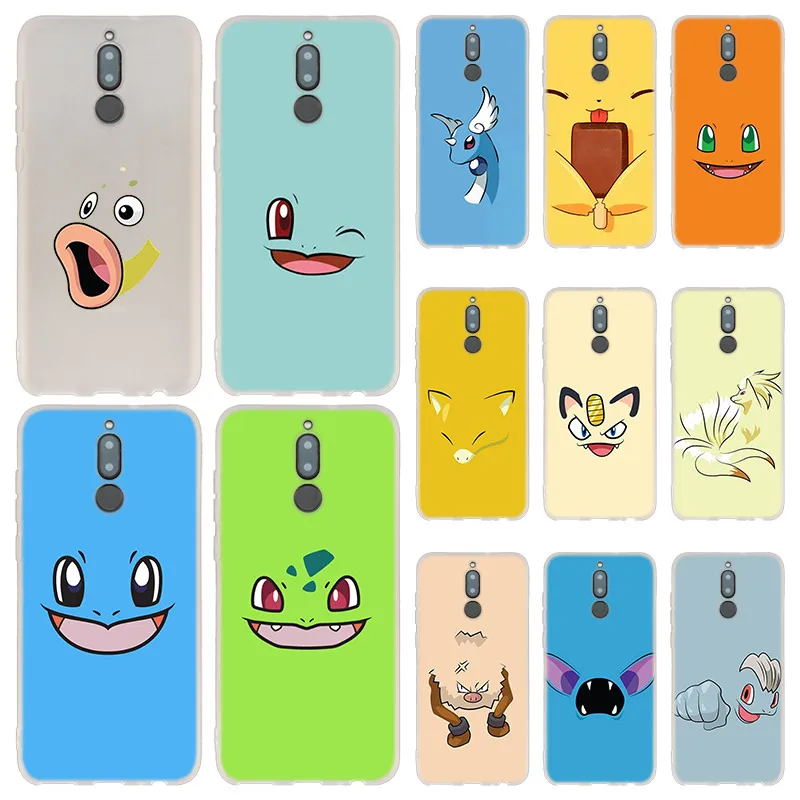 

Cute pokemon Phone Case FOR Huawei Mate 10 20 30 Lite 20X 10 Pro Nova 3 4 5i Y7 Y9 2019 2018 Cover