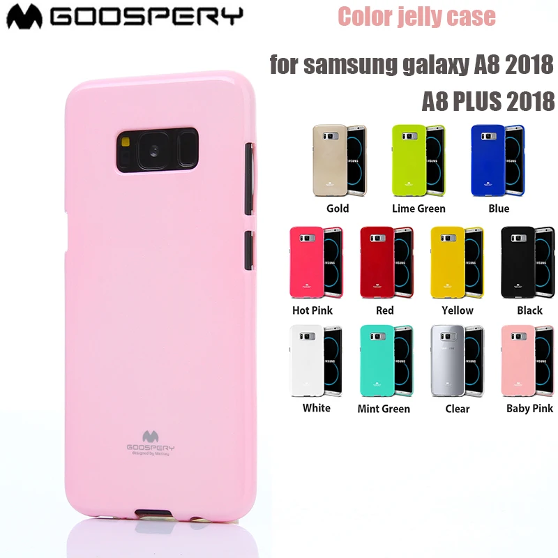 

Genuine MERCURY Goospery Colorful Soft Jelly Case Cover For Samsung Galaxy A8 2018 A8 PLUS 2018 A7 A8 A9 2017 C7 PRO J7 2016