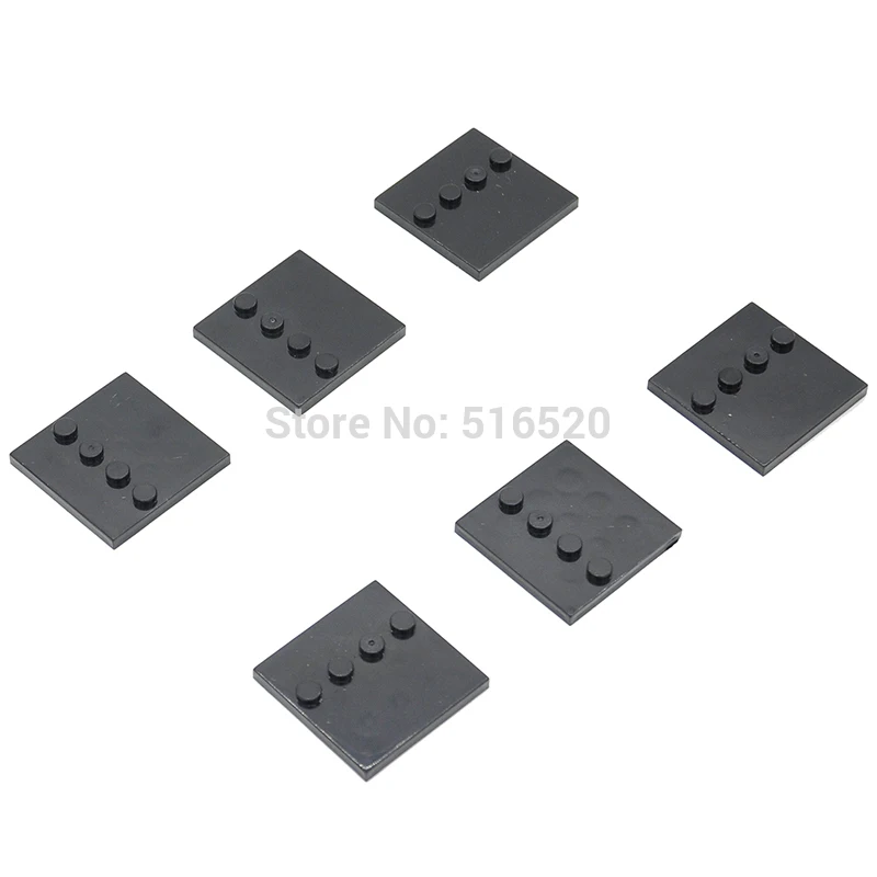 

10PCS/set Stand Road Dots Base Plate for Small Bricks Baseplate Raod Brick Building Toys Block Accessories 4 Dots Toys for Kids