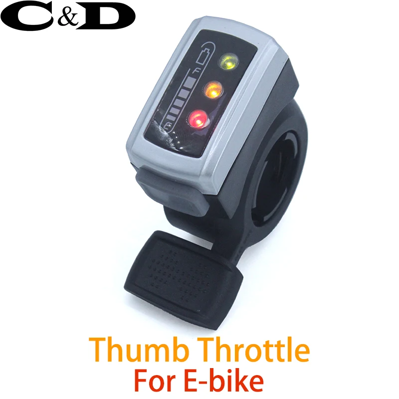 FREE SHIPPING! High quality Thumb Throttle for 36V / 48V E bike with