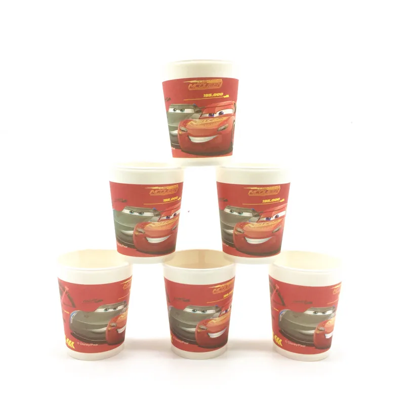  High Quality Disney Cars McQueen Paper Cup+Plate+Blowout+Napkin Boy Birthday Banner+Invitation Card - 32894545137
