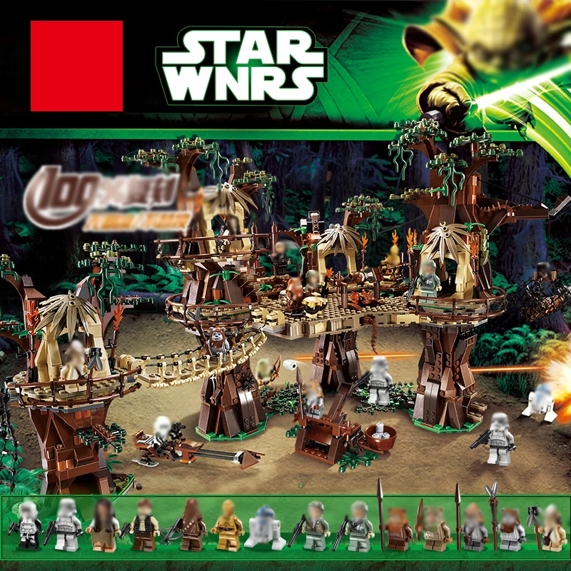 

Ewok Village Wars Set Compatible Legoingly 10236 05047 Star-Wars Building Block Bricks Kids Toys Christmas Gifts 1990pcs