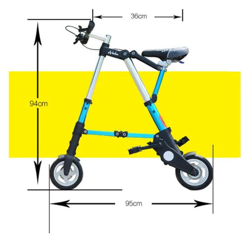 

8'' 8 Inch bike Folding road Bicycle Bike Mini ultra-light Small Mountain Bicycle Black/White/Red/Blue Bicycle
