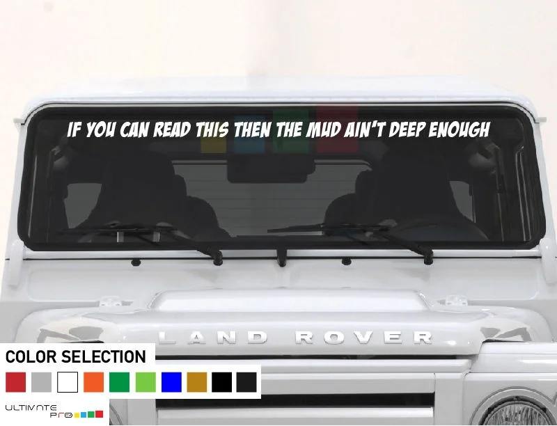 Для наклеек для Land Rover defender если вы можете прочитать это то грязь не достаточно