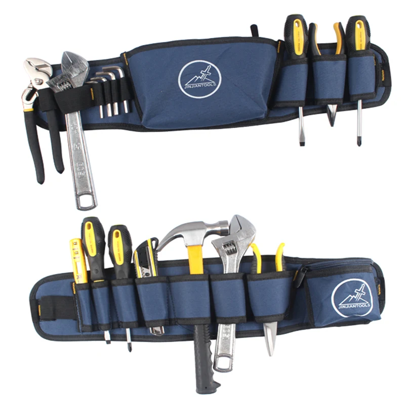 Hardware mechanic's oxford cloth tool bag belt utility kit pocket pouch