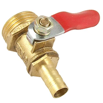 

20 mm external thread to 8 mm hose connector stopcock ball valve