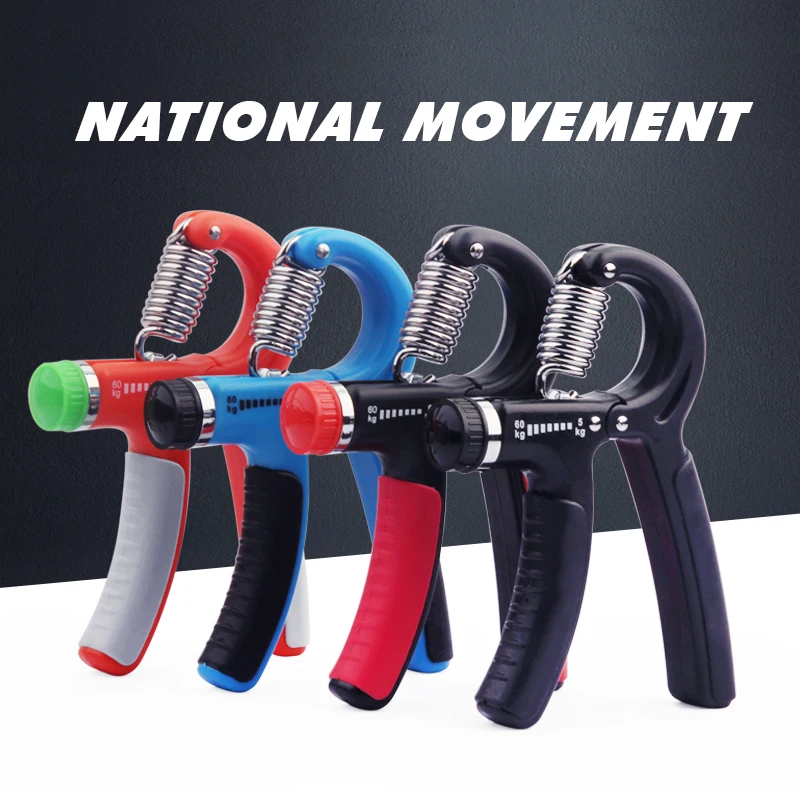 5 60Kg A Type Adjustable Heavy Grips Hand font b Fitness b font Gripper Exerciser Wrist
