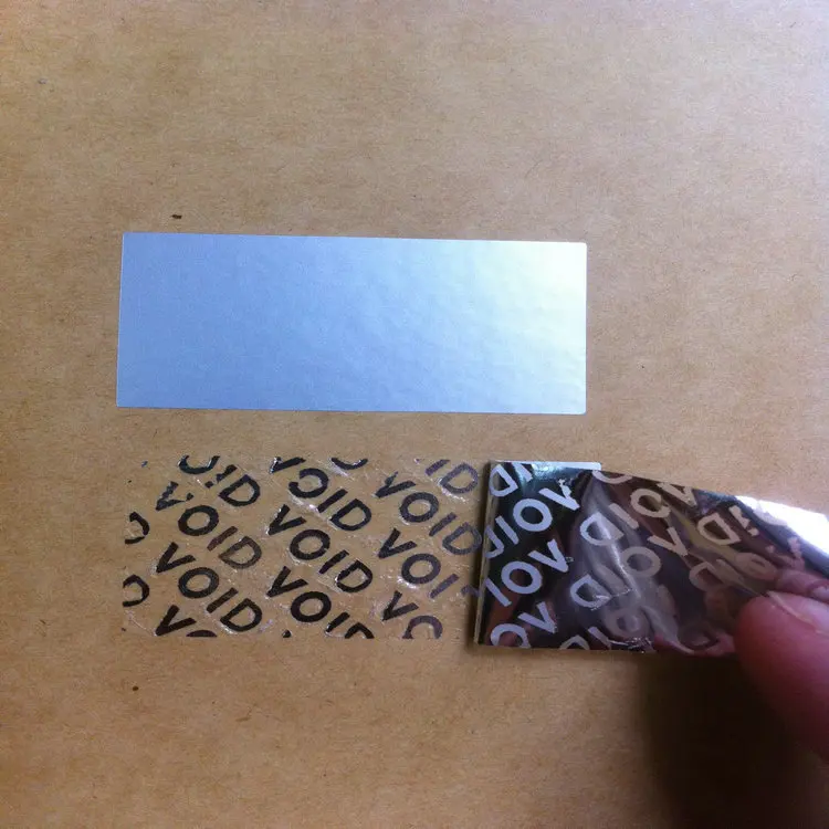 1000pcs Free shipping custom tamper evident seal void tape plastic bag security sealing labels ...