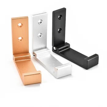 

300pcs Modern Style Creative Space Aluminum Folding Wall Hanger Hook Rack Holder Clothes Towel Coat Rack Useful For Home Hotel