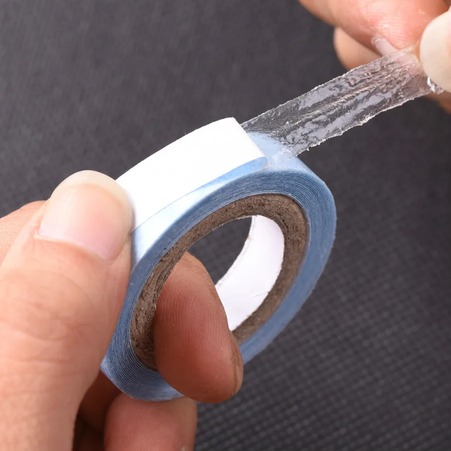 1pcs 0.8Cm*3Yards Tape Adhesive Glue Double Side Tape Waterproof For Lace Wig Feature Human Hair Extension Tool 1pcs 0.8Cm*3Yards Tape Adhesive Glue Double Side Tape Waterproof For Lace Wig Feature Human Hair Extension Tool
