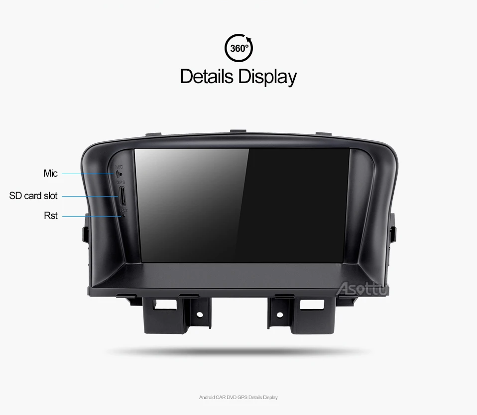 Best Asottu ZLKLZ7060 2G+32G Android 8.1 car dvd radio player For Chevrolet Cruze 2008 2009 2010 2011 2012 car dvd gps stereo player 17