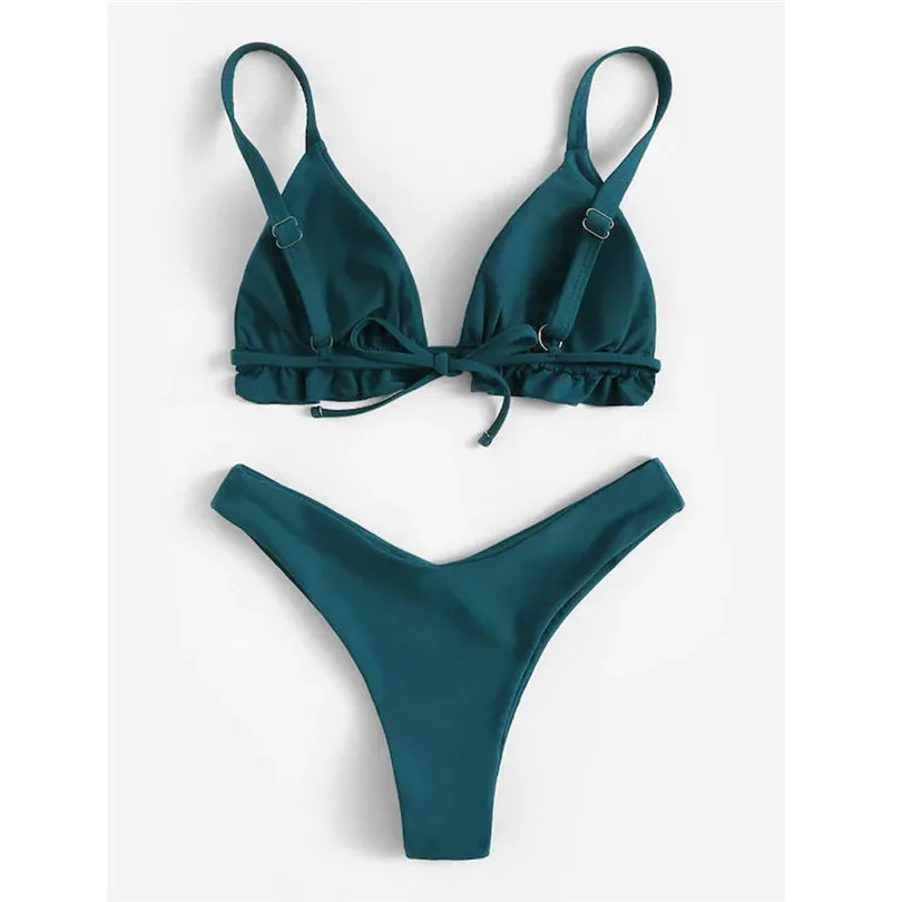 2019 New Summer Women Girls Bikini Set Underwire Padded Sexy Beach Suit Bodycon Swimwear wholesale Dropshiping #E05 (10)