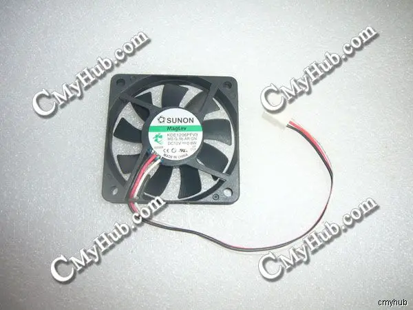 Подлинный для SUNON KDE1206PFV3 MS.G.(9).AR.GN 12 В постоянного тока 0 8 Вт 3pin 3 провода 6010 60x60x10 мм