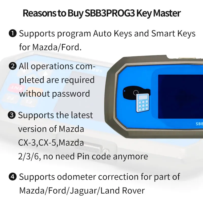 Reasons to Buy SBB3PROG3 Key Master