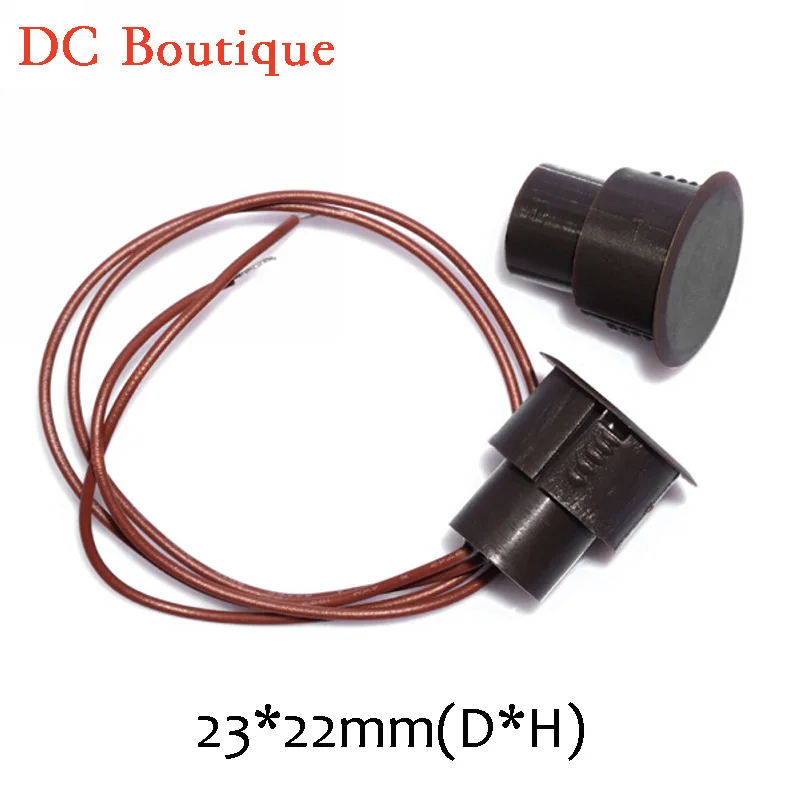 imágenes para (10 pares) D * H 23*22mm de Color Marrón Con Cable Magnético de Salida de Relé NC montaje Oculto Interruptor de La Alarma de Puerta Abierta imán Del Sensor imágenes para (10 pares) D * H 23*22mm de Color Marrón Con Cable Magnético de Salida de Relé NC montaje Oculto Interruptor de La Alarma de Puerta Abierta imán Del Sensor
