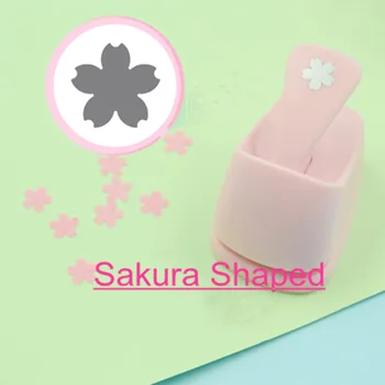 

Free Ship Sakura shaped paper cutter school craft punch perfurador scrapbook Cherry blossoms hole punch for kids furador puncher