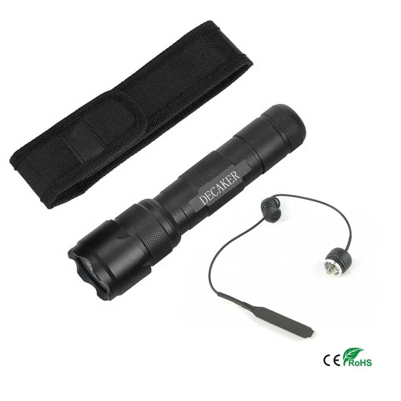 

Tactical flashlight XP-G3 5 mode Lantern led hunting led torch flashlight flash light luz + rat tail switch / leather case