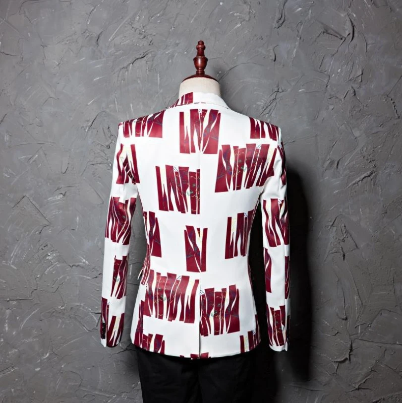 Printing Numérique Impression Blazer Masculino Stade Veste Lonmmy Casual 2018 Pour Mariage Slim Costumes Digital Robe Costume Hommes Fit Terno Le xtdsCrQh