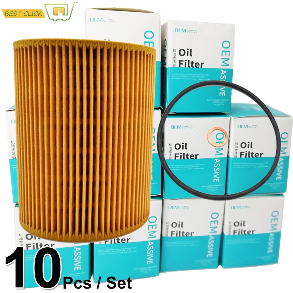 

Set Of (10) Oil Filter For BMW 328i E36 1996 - 2000 / 328is 1996 - 1999 / 330Ci E46 2001 - 2006 / Z3 E36 2001 - 2002 11427512300
