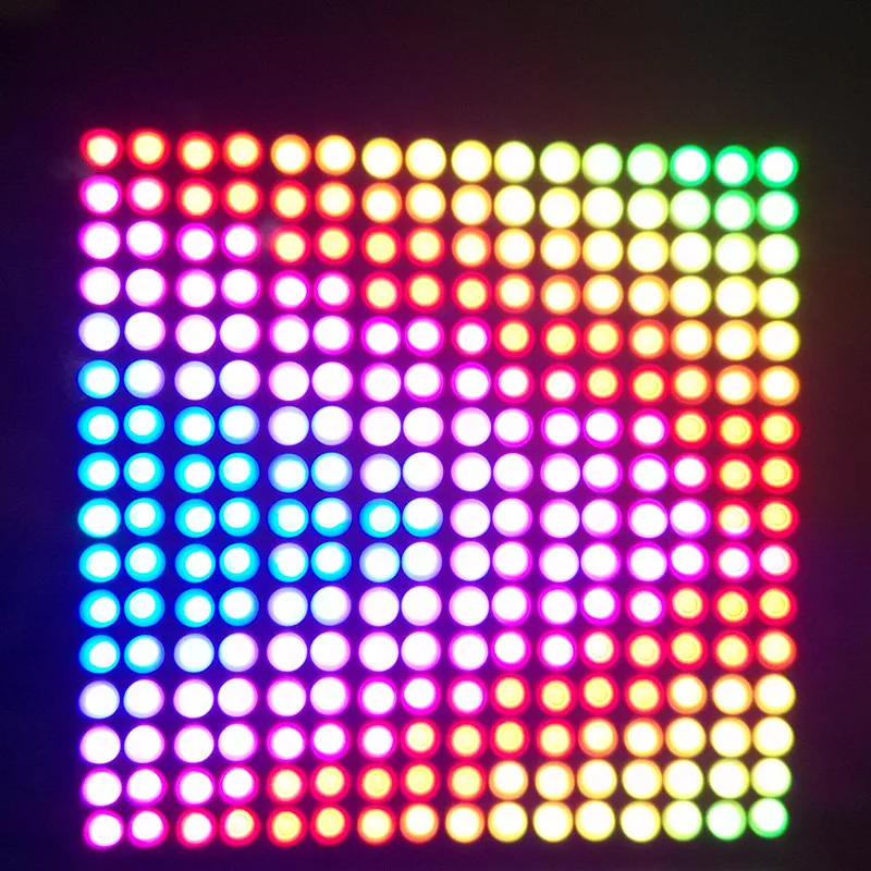 P10mm SK6812 RGB Адресуемая 16*16 пикселей светодиодная цифровая Гибкая световая панель