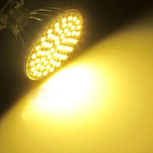 MR16 Светодиодная лампа 5 Вт 3528 60SMD теплый белый свет трубки 300LM прожектор|spotlight
